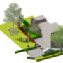 Villa voortuin 3D