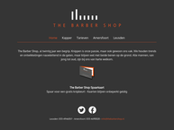 Website van The Barber Shop 