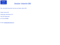 Website van Vester Interim B.v. 