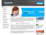 Website van Vrieservice B.v. 