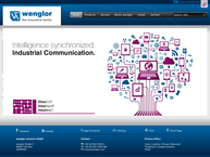 Website van Wenglor Sensortechniek B.v. 