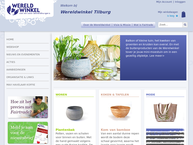 Website van Wereldwinkel Tilburg 
