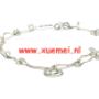 Zilveren collier "Having fun"
