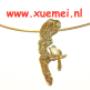 Gouden hanger "Free mind bird"