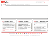 Website van Cibt Visumdienst 