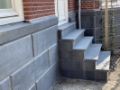 Natuursteen gevelbekleding en trap