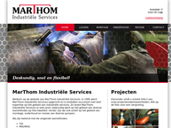 Website van Marthom Industriële Services 