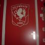 Logo geschilderd van FC Twente