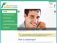 Website van Praktijk Voor Podologie Robbert Lavën 