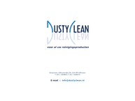 Dustyclean Reinigingsmachines en Producten