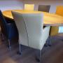 Verstelbare leren eetstoelen