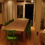 Eiken tafel met aanlegbladen