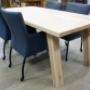 Stoel Milano in blauw leer