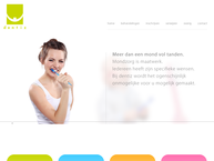 Website van Dentiz, Centrum voor Mondzorg 