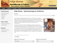 Attje Boom, Pedicure en Sportmassage