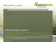 Website van Hoveniersbedrijf van de Velde 