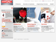 Website van HYDAC BV 