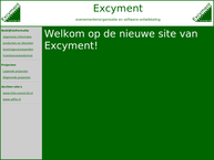 Website van Excyment 
