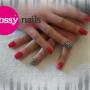 Acrylnagels met gelpolish & airbrush