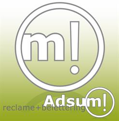 Adsum!reclame+belettering