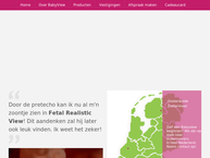 Website van Pret Echo Echografisch Bureau Baby View 