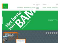 Website van Bam Woningbouw Wilma Weert Bv 