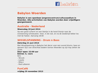 Website van Babylon Woerden Stichting Jongerenproject 