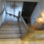 Eiken trap met glas