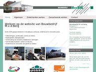 Website van Bouwbedrijf m. V.d. Berg 