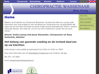 Website van Chiropractie Wassenaar 