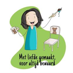 Geboortestoeltje en Kraamkado Cups and Plates