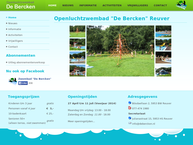 Website van Zwembad 'De Bercken' 