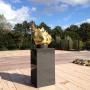 Zuil met blad goud