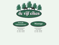 Website van Manege de vijf eiken 
