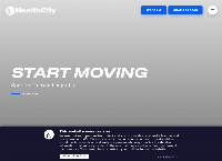 Website van HealthCity 