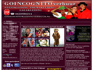 Website van Go Incognito Kledingverhuur 