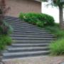 Blok trap entree dijkwoning