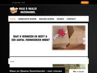 Website van Maas & Waalse Dozenhandel 