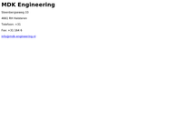 Website van MDK Engineering 