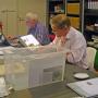 Historische werkgroep bezig