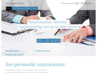 Website van Notariskantoor Mandos 