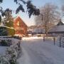 Terrein in winters zonnetje