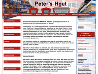 Website van Peter's Hout BV 