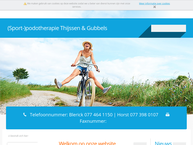 Website van Thijssen en Gubbels Sport- Podotherapie 