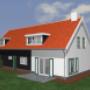 3D-impressie boerderijwoning