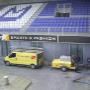 reinigen in voetbalstadion