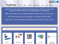 Website van Sephimar, Webhosting, -Design & Ict 