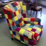 Patchwork  in Meubelstof .