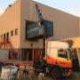 Container op hoogte plaatsen