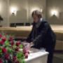 Van der Laan in crematorium